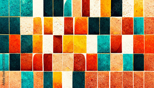 A detailed pattern with a realistic texture, Vivid and intense color pattern background