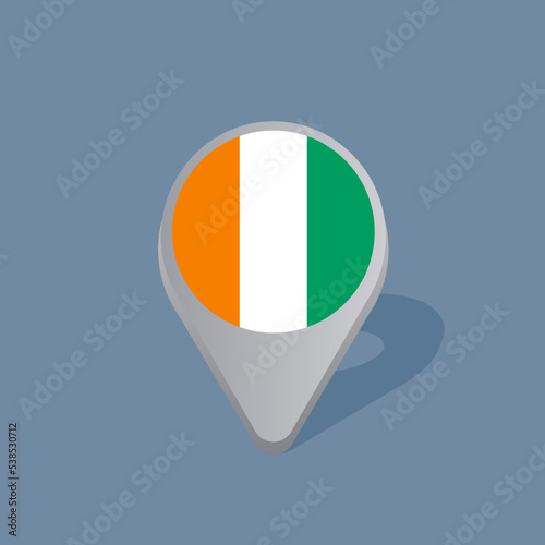 Illustration of Ivory Coast flag Template Free Download Illustration of Ivory Coast flag Template - GFXLoad