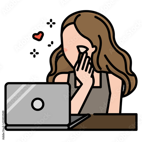 woman line icon
