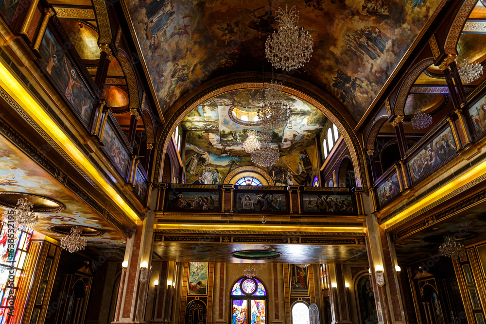 Obraz premium Details from interior of coptic church in Sharm el Sheikh