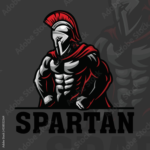 Gladiator or Spartan Bodybuilding Fitness Logo Design
