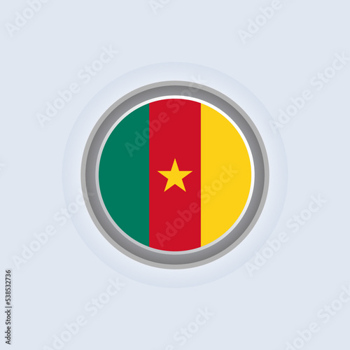 Illustration of Cameroon flag Template