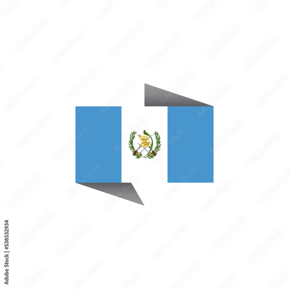 Illustration of Guatemala flag Template Illustration of Guatemala flag Template