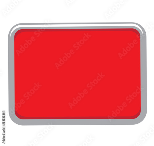 Empty signboard vector design with red color.