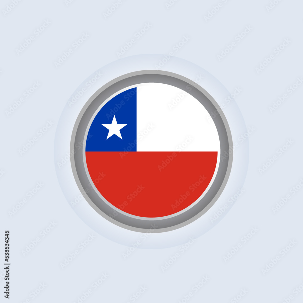 Illustration of Chile flag Template Illustration of Chile flag Template