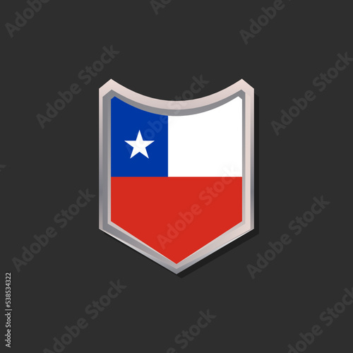 Illustration of Chile flag Template Free Download Illustration of Chile flag Template - GFXLoad