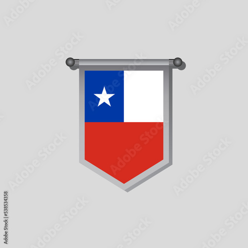 Illustration of Chile flag Template Free Download Illustration of Chile flag Template - GFXLoad