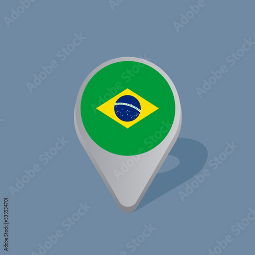 Illustration of Brazil flag Template Free Download Illustration of Brazil flag Template - GFXLoad