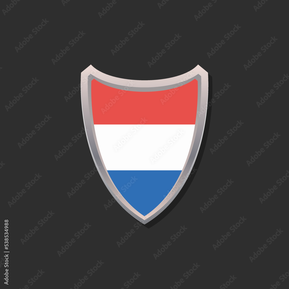 Illustration of Luxembourg flag Template Illustration of Luxembourg flag Template