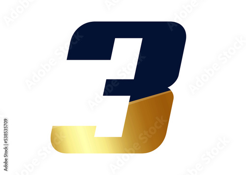 Numbers 3 or Three for Sports and Action Movies on White Background. Isolated Easy to Cut. Free Download Numbers 3 or Three for Sports and Action Movies on White Background. Isolated Easy to Cut. - GFXLoad