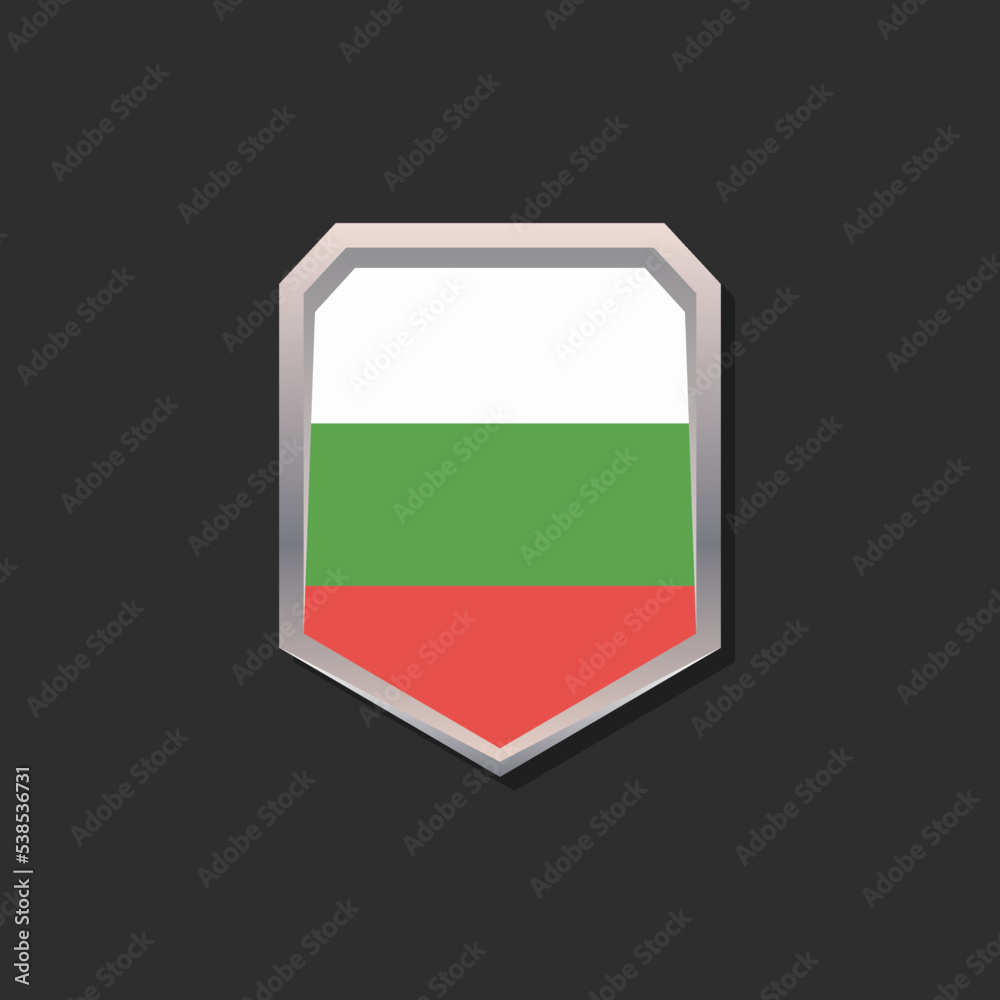 Illustration of Bulgaria flag Template
