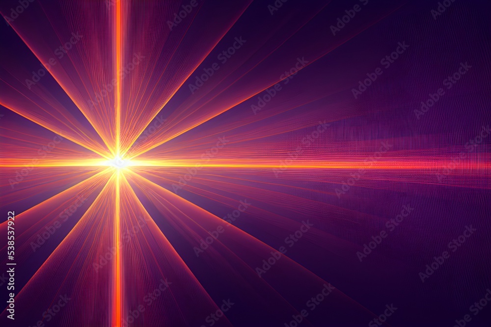 Fototapeta premium Rays of light background. 