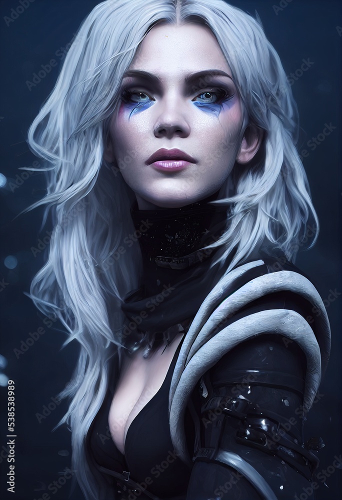 Premium Photo  A fictional portrait of a scifi cyberpunk girl
