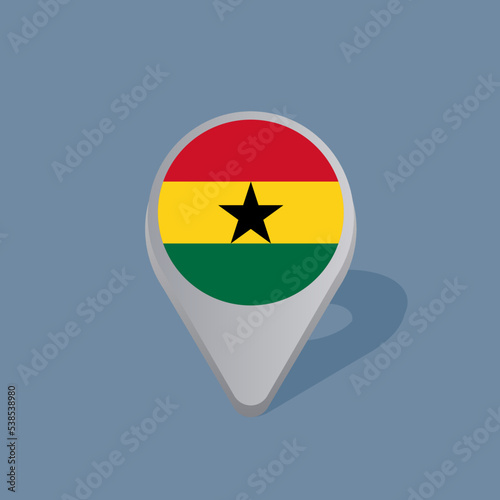 Illustration of Ghana flag Template Free Download Illustration of Ghana flag Template - GFXLoad