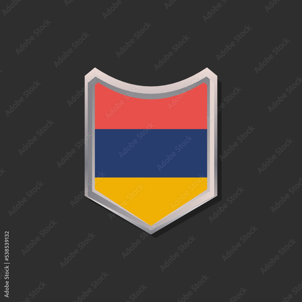 Illustration of Armenia flag Template Illustration of Armenia flag Template