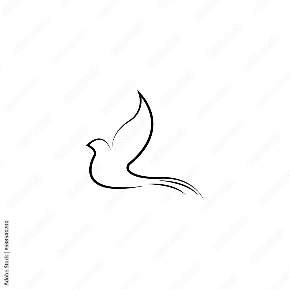Bird Icon Illustration Vector