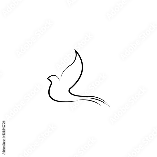 Fototapeta Naklejka Na Ścianę i Meble -  Bird Icon Illustration Vector