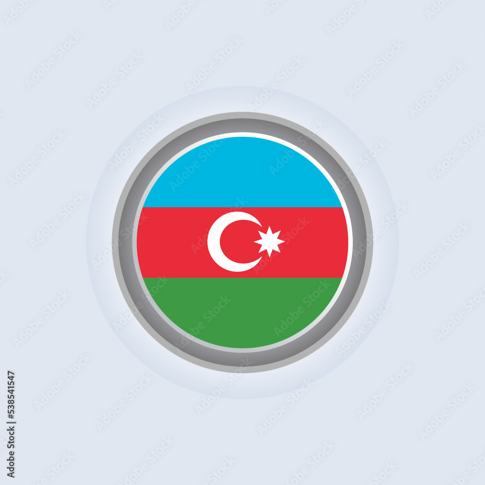 Illustration of Azerbaijan flag Template Illustration of Azerbaijan flag Template
