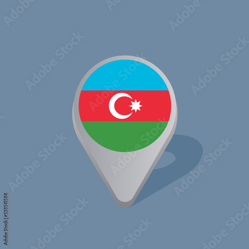 Illustration of Azerbaijan flag Template Free Download Illustration of Azerbaijan flag Template - GFXLoad