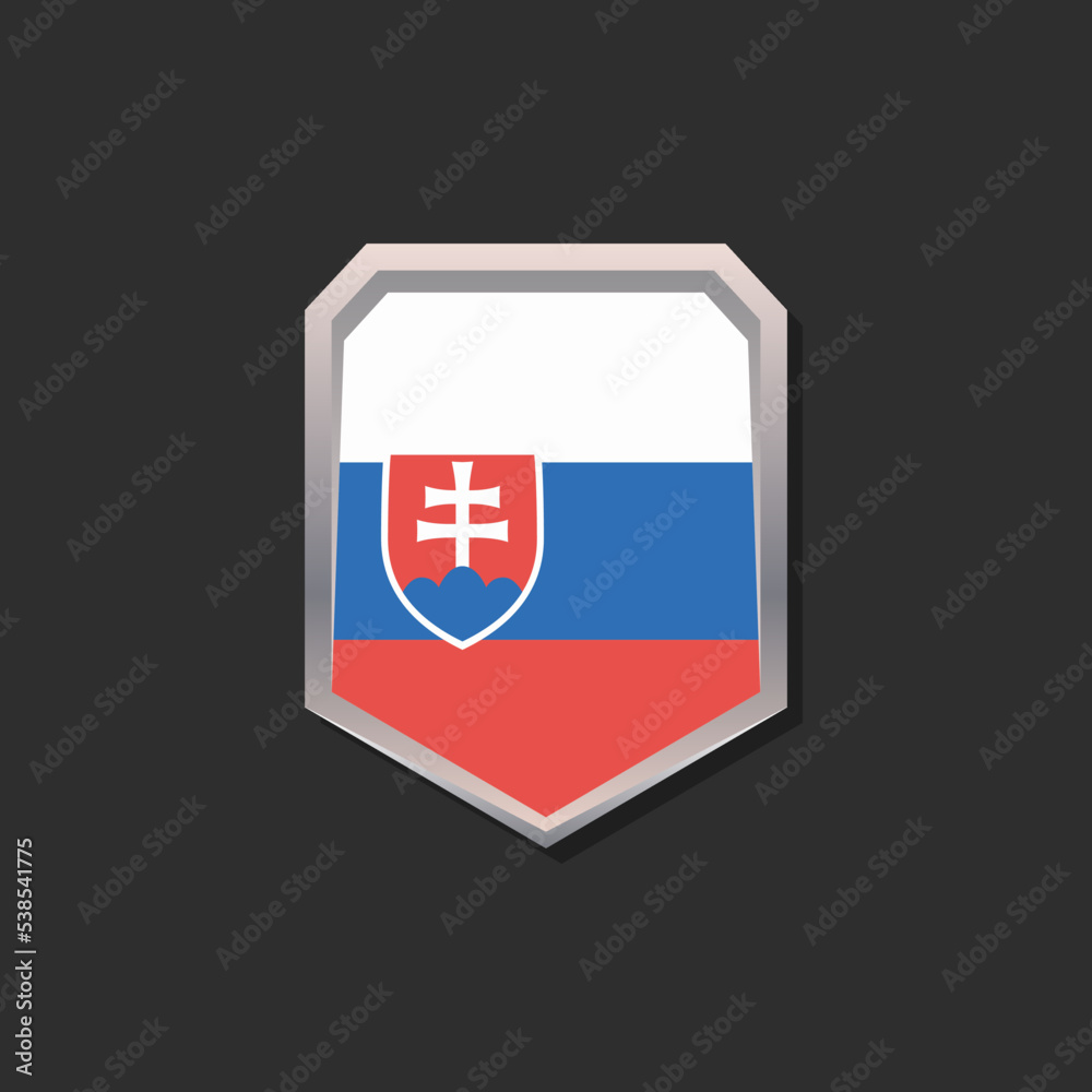 Illustration of Slovakia flag Template Illustration of Slovakia flag Template