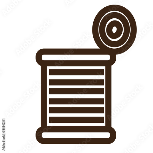 can food garbage metal recycle icon