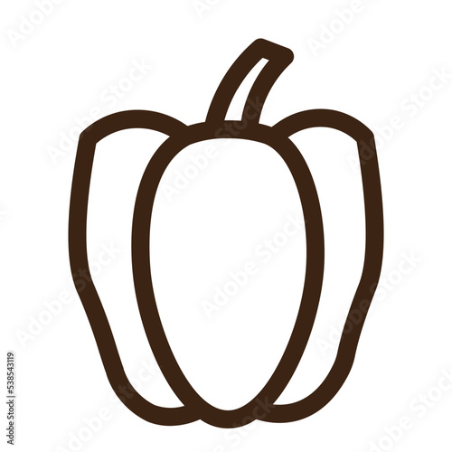 capsicum eat food healthy vegetable icon