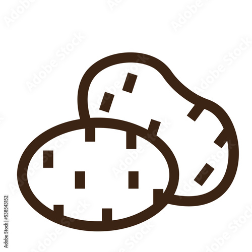 carbohydrate ingredient nutrition potato root starch vegetable icon