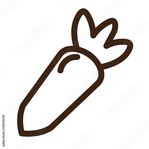 carrot crunchy food ingredient vegetable icon