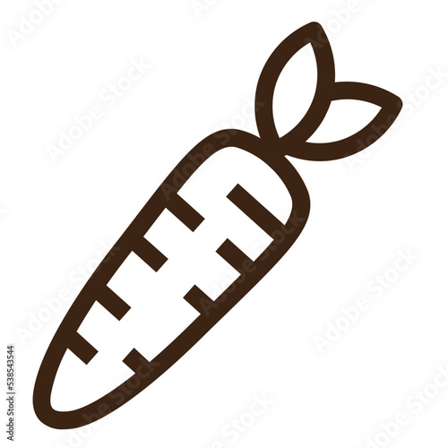 carrot crunchy healthy nutritious vegetable icon