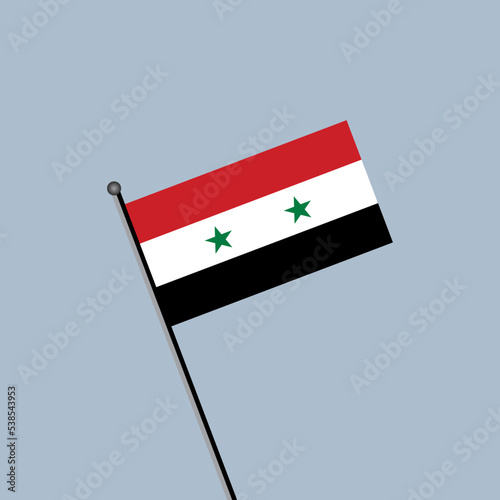 Illustration of Syria flag Template