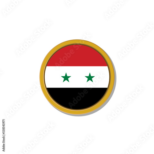 Illustration of Syria flag Template