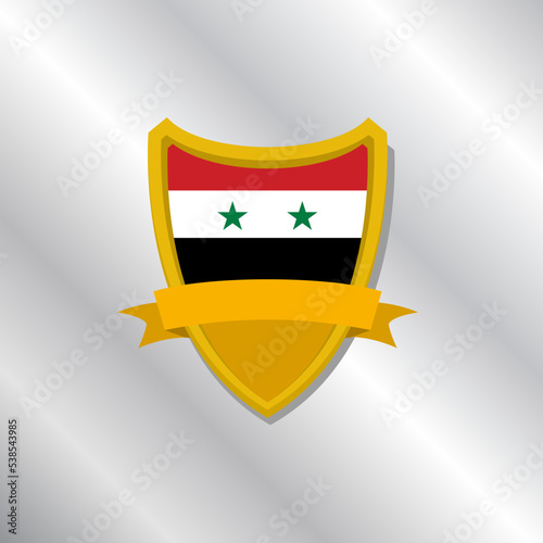 Illustration of Syria flag Template