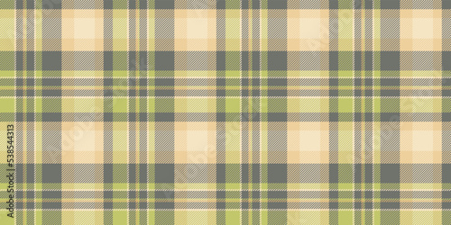 Check plaid seamless pattern of fabric texture. Vector textile design.