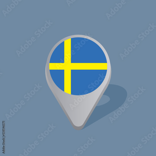 Free Download Illustration of Sweden flag Template - GFXLoad