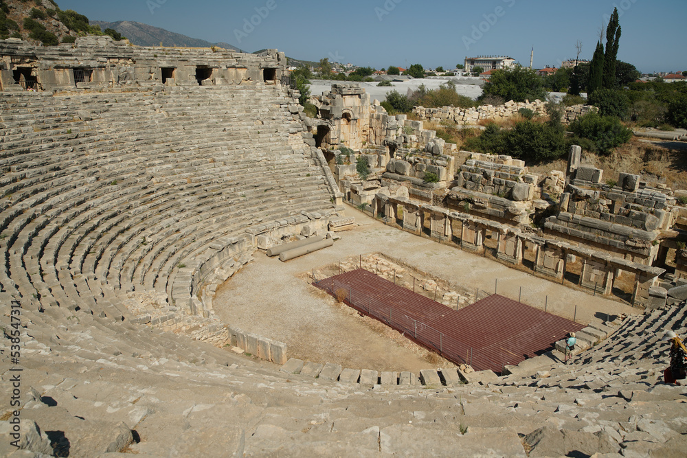 Theatre of Myra Ancient City in Demre, Antalya, Turkiye