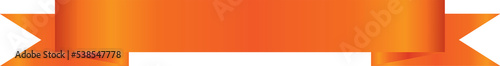 Orange Ribbon Label Tag Illustration