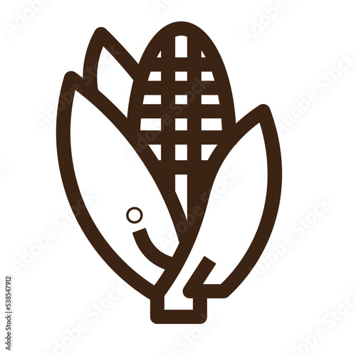 cereal corn corncob crop grain maize vegetable icon