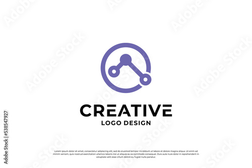 Letter A logo design template. Initial letters A. Symbol A. Creative letter A logo vector.