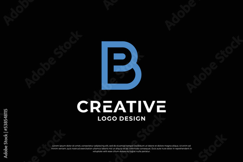 Foto Letter BP logo design template