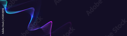 Abstract colorful wavy lines background. Futuristic technology digital hi-tech. Vector illustration