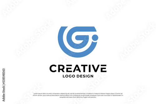 Letter G logo design. Creative Initial letter G logo. Letter G symbol, Letter G business.