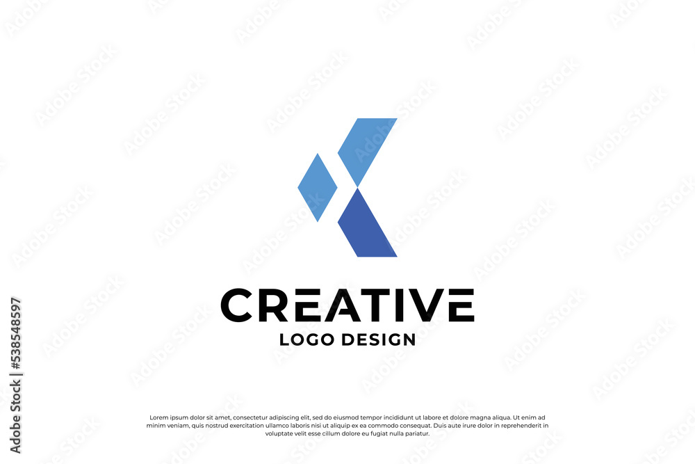Letter K logo design. Creative Initial letter K logo. Letter K symbol, Letter K business. Letter K logo design. Creative Initial letter K logo. Letter K symbol, Letter K business.