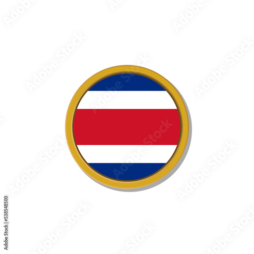 Free Download Illustration of Costa Rica flag Template - GFXLoad