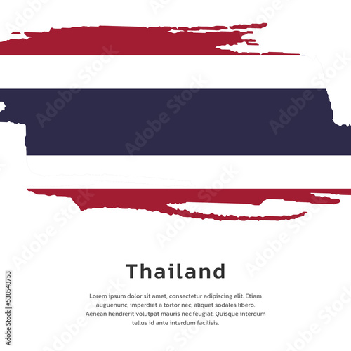 Illustration of Thailand flag Template