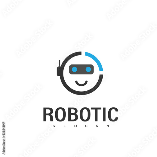 robot logo design robotic symbol