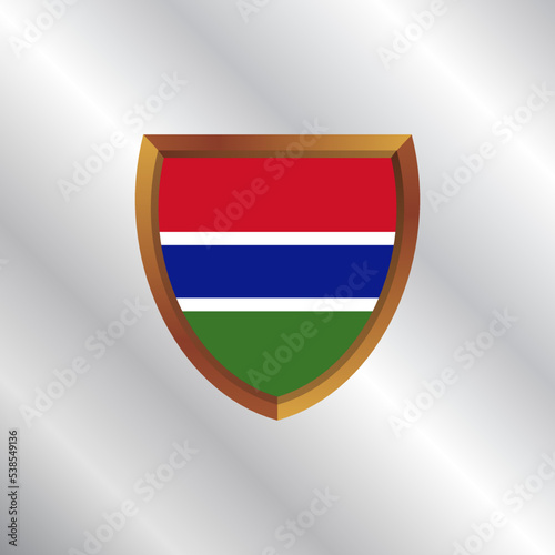 Illustration of Gambia flag Template Free Download Illustration of Gambia flag Template - GFXLoad