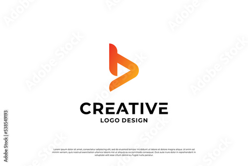 Free Download Letter B logo design template. Creative initial letters B logo symbol. - GFXLoad