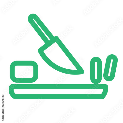 chop food knife cooking kitchen restaurant vegetable icon