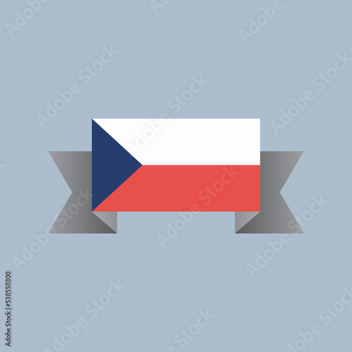 Free Download Illustration of Czech Republic flag Template - GFXLoad