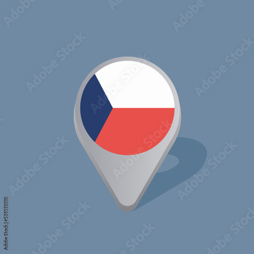 Free Download Illustration of Czech Republic flag Template - GFXLoad